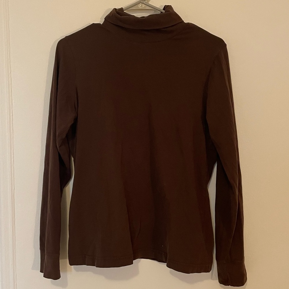 Brown turtleneck